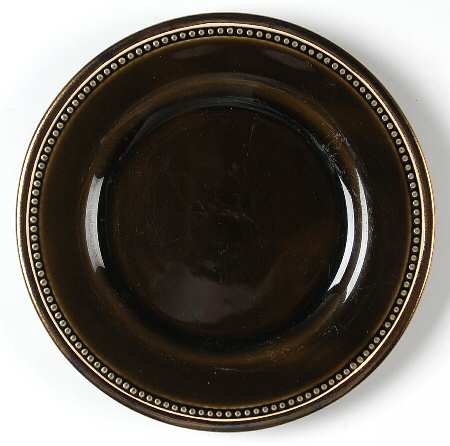 Beaded Bronze Salad Plate