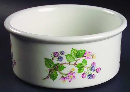 Dog Rose 7" Round Vegetable/Souffle (Drum)
