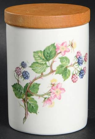 Dog Rose 4" Storage Jar & Lid