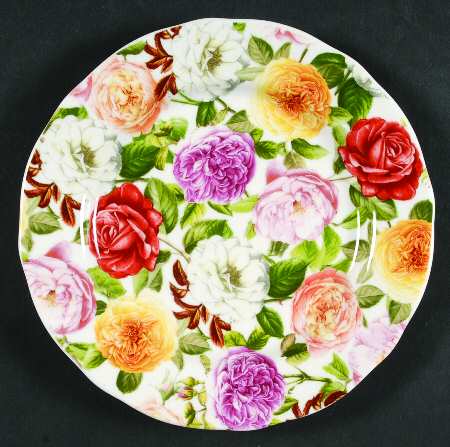 Rose Bouquet Bread & Butter Plate
