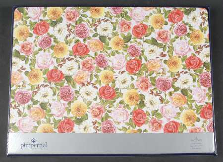 Rose Bouquet Corkboard Placemat - Set of 4