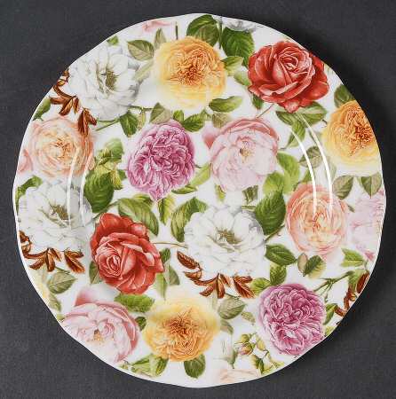 Rose Bouquet Bread & Butter Plate