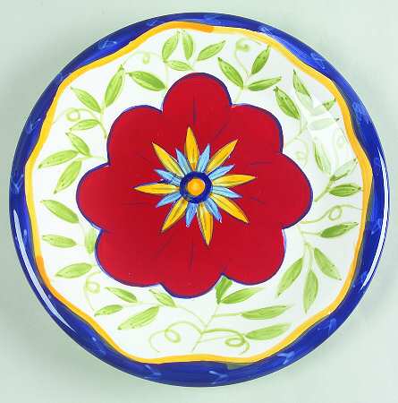 Floral (Floral Center) Salad Plate