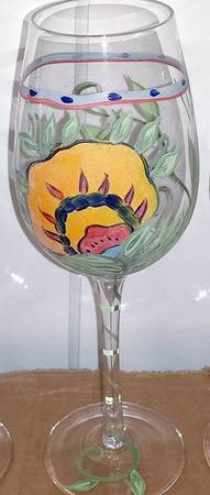 Floral (Floral Center) Glassware Goblet