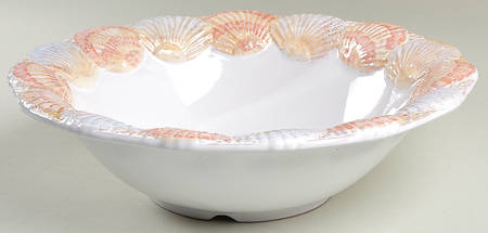 Seashells 12" Large Salad Serving Bowl