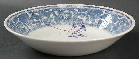 Blueberry Spray Coupe Soup Bowl