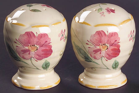 Silk Rose Salt & Pepper Set