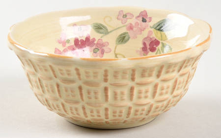 Silk Rose Dessert Bowl