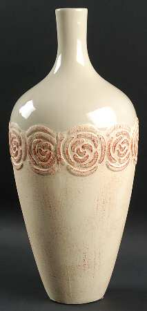 Silk Rose 15" Vase