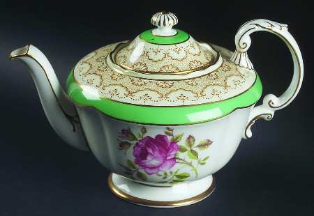 Lamorne Green Teapot & Lid