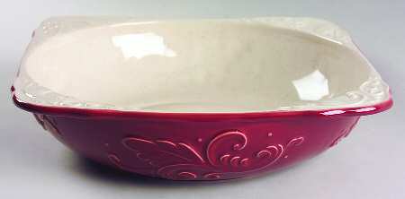 Weir in Your Kitchen Cayenne 12" Square Vegetable Bowl