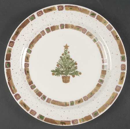 Natural Christmas Dinner Plate