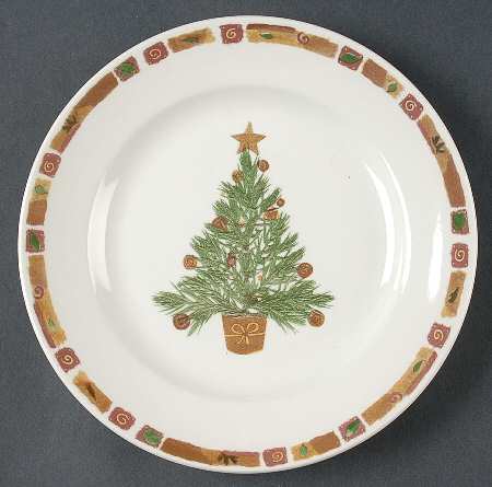 Natural Christmas Salad Plate