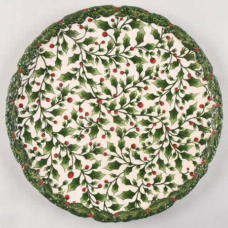 English Holly Service Plate (Charger)