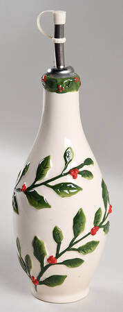 English Holly Oil/Vinegar with Drizzle Spout
