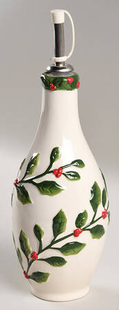 English Holly Oil/Vinegar with Drizzle Spout
