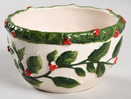 English Holly Dip Bowl (for Dip and Spreader)