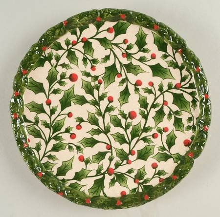 English Holly Salad Plate by Pacific Rim
