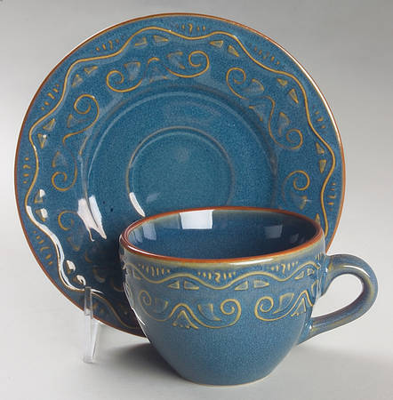Tunisia Flat Cup & Saucer Set