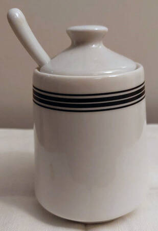 Cafe Collection Sugar Bowl & Lid W/Spoon