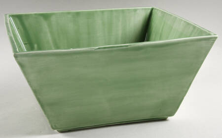 Square Sausalito Green 10" Square Serving Bowl