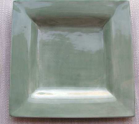 Square Sausalito Green Dessert/Pie Plate