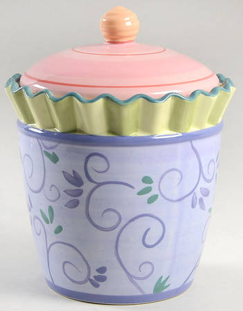 Cupcake Cafe Small Canister & Lid