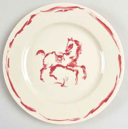 Gonesse Red Salad/Dessert Plate