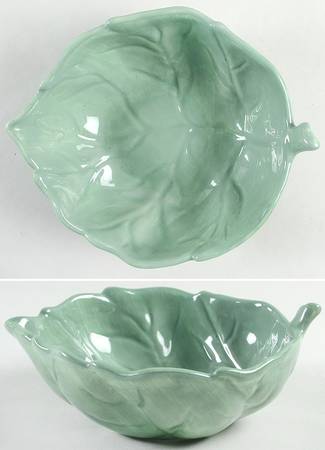Studio Duet (Blue Green) 7" Leaf Bowl