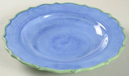 Studio Duet (Blue Green) Large Rim Soup Bowl