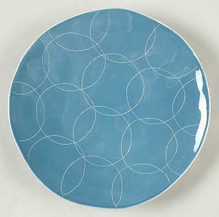 Cerchi Smoke Blue Salad Plate