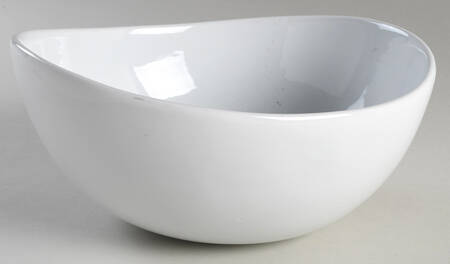Luminous White 10" Oval Vegetable Bowl