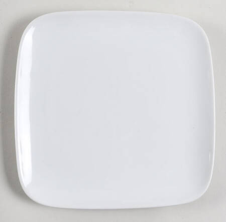 Luminous White Square Salad Plate