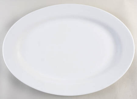 Luminous White 19" Oval Serving Platter