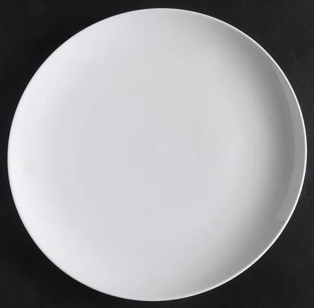 Luminous White Coupe Dinner Plate
