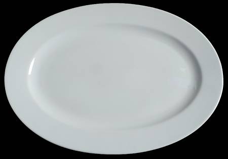 Luminous White 15" Oval Serving Platter