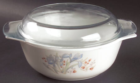 Blue Iris 2.5 Qt Round Covered Casserole