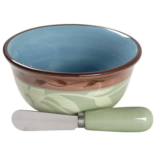 Patio Garden Dip Bowl & Spreader Set