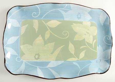 Patio Garden 16" Rectangular Serving Platter