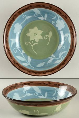 Patio Garden 9" Round Vegetable Bowl