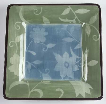 Patio Garden 9" Square Buffet Plate