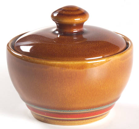 Caramel Swirl Sugar Bowl & Lid