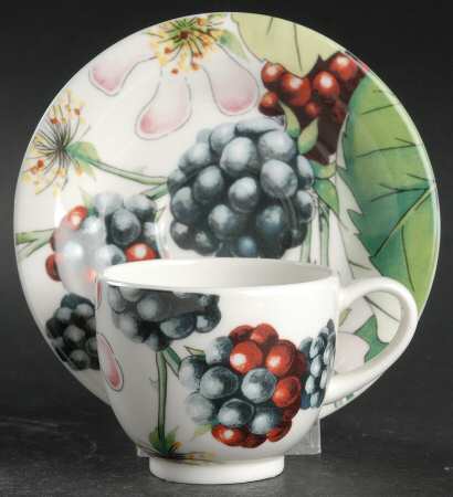 Eden Fruits Espresso Cup and Saucer Set