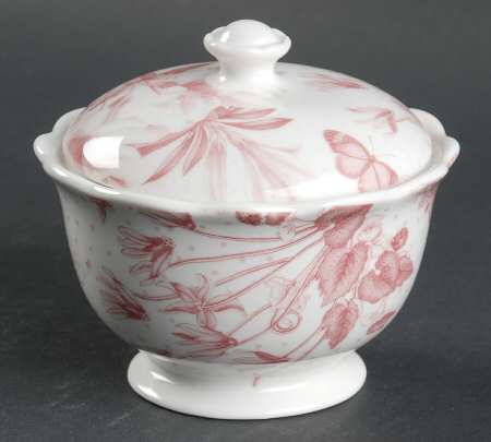 Botanic Pink Sugar Bowl & Lid