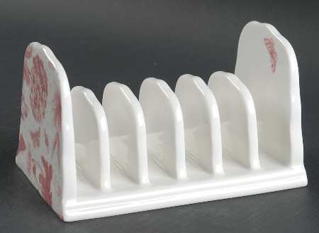 Botanic Pink Toast Server-6 Slice