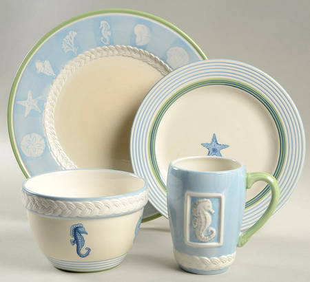 Beachcomber 4 Piece Place Setting by Pfaltzgraff