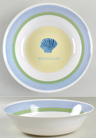 Beachcomber 11" Large Melamine Salad Serving Bowl