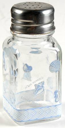 Beachcomber Glassware Salt Shaker & Lid