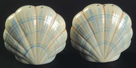 Beachcomber Sculpted Salt & Pepper Set by Pfaltzgraff