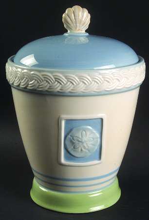 Beachcomber Small Canister & Lid by Pfaltzgraff